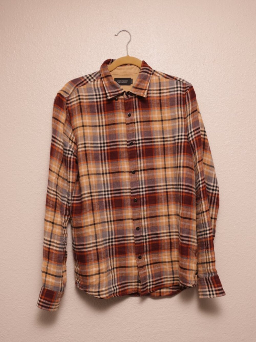 Scotch & Soda Beige Flannel ButtonUp (M)